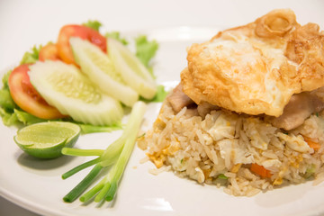 Fried rice with eggs