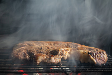 Traditional way of barbeque in South Africa called a braai