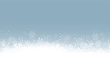 Blaue Schneelandschaft Schneeflocken