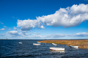 Fototapeta na wymiar Boote auf der Ostsee in Dänemark