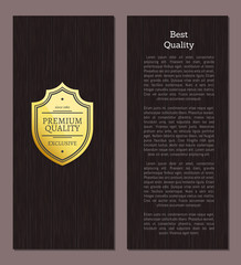Great Choice Premium Quality Gold Label with Text