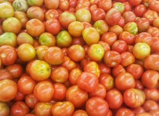Tomatoes sell in market