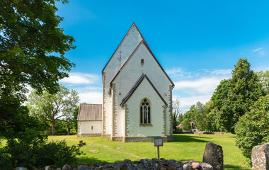 Fototapeta na wymiar old church in muhumaa, estonia