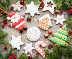 Christmas decoration with cookies