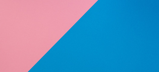 Blue and pink two tone diagonal devided color paper background