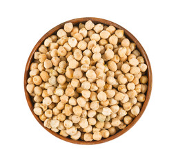 chikpeas isolated on white