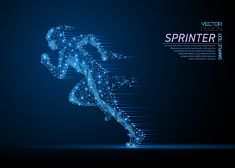 Running man silhouette
