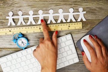 Human resources evaluation for employee of the month title