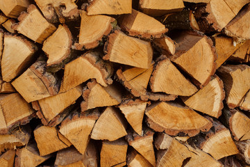 a stack of firewood