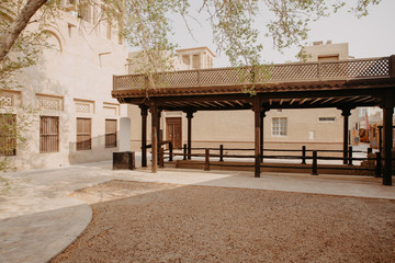 Obraz premium Stare miasto w historycznej dzielnicy Al Fahidi. Dubaj, Zjednoczone Emiraty Arabskie