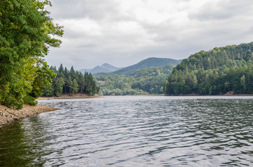 A lake in Transylvania, beautiful landscape from Romania, Europe