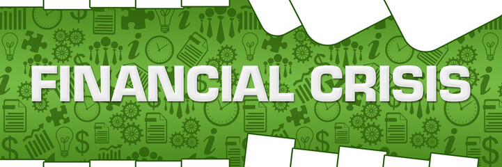 Financial Crisis Business Texture Green Horizontal 