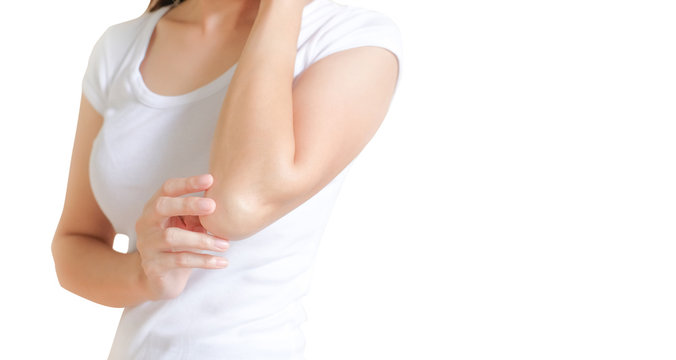 Woman's elbow - Stock Image - F006/3682 - Science Photo Library