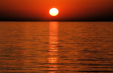 Fototapeta premium sunset on the island Losinj, Croatia