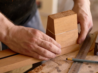 Making neck for guitar.