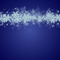 Fototapeta na wymiar Christmas Background with Snowflakes