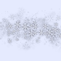 Christmas Background with Snowflakes