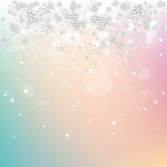 Christmas Background with Snowflakes