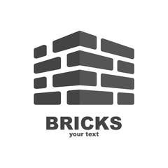 Brick Contruction Logo Template Design. Vector. EPS 10