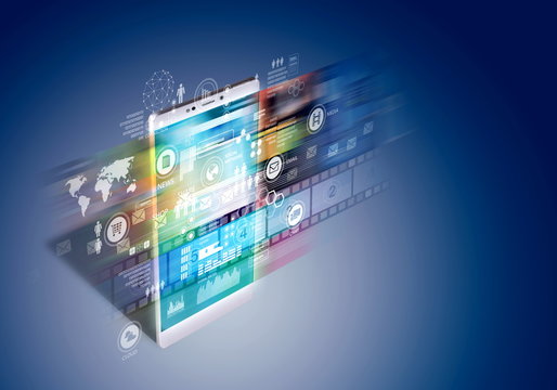 Internet multimedia on smart phone