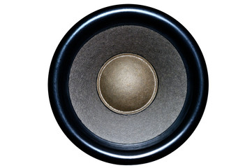 Speaker from speakers on an isolated background