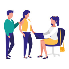 group of people in the workplace