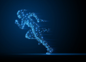 Running man silhouette