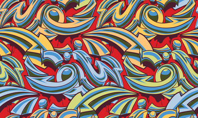 Color graffiti arrows seamless background
