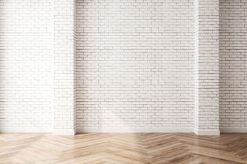 Clean interior with empty wall