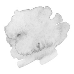 Abstract art hand paint isolated Watercolor stain on white background. Watercolor banner