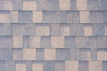 Top view on a flexible tiles on the roof as texture, background