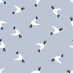 Fototapeta premium bird seamless pattern vector