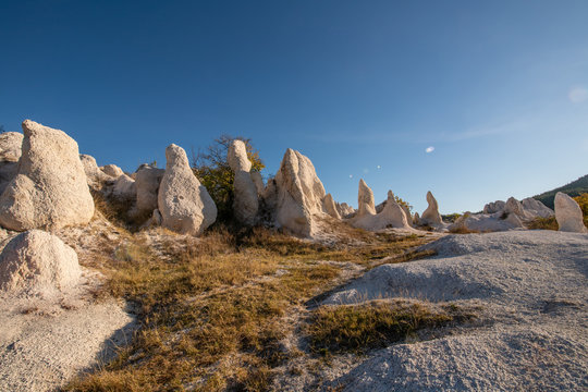 Rock phenomenon The Stone Wedding located near the village of Zimzelen, Bulgaria