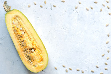Sliced zucchini on white background.Yellow squash. texture zucchini.Vegetables.