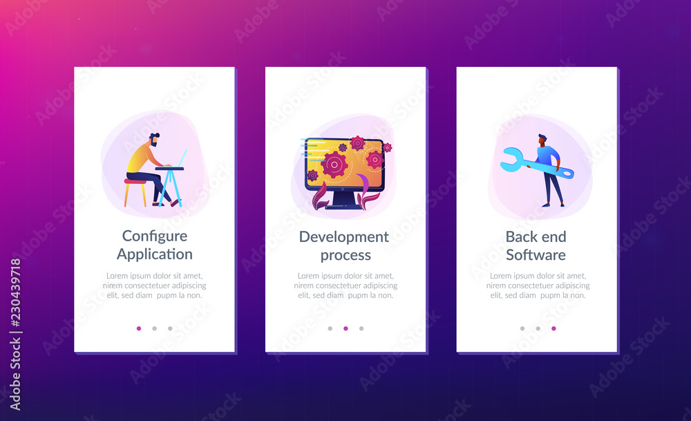 Poster back end development it app interface template