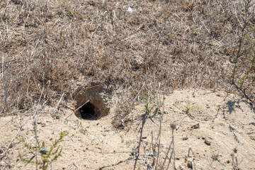 Deep hole in the ground