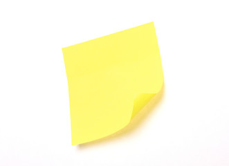 Yellow sticky note