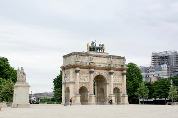 Fototapeta premium The Arc de Triomphe du Carrousel, Paris