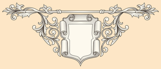 Vintage ornate decorative insignia © alex_bond