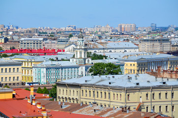 Fototapeta na wymiar Russia. Saint-Petersburg. In the center of the Kunstkammer building