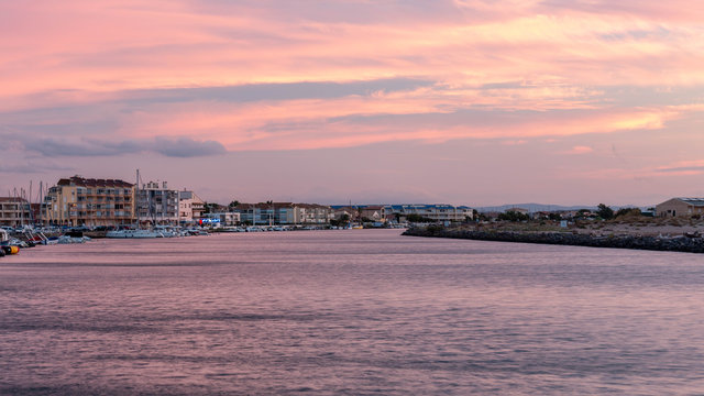 sunset, Valras south of France