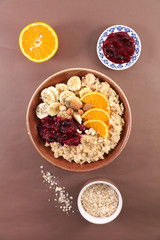 porridge with fruit