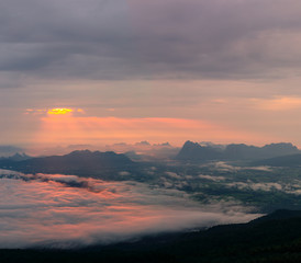 Sea of mist view point, Pha Nok Aen, Phu Kradueng National Park