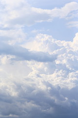 blue sky with white clouds