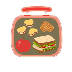 Fototapeta premium school lunch box