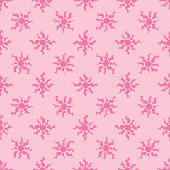 Geometric seamless pattern. Sun