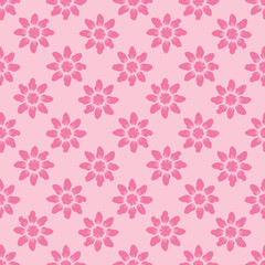 Geometric seamless pattern. Flower