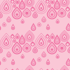 Geometric seamless pattern, abstract drops