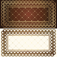 Obraz premium Golden decorative frame