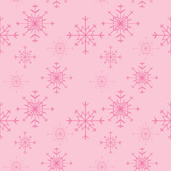 seamless pattern with snowflakes